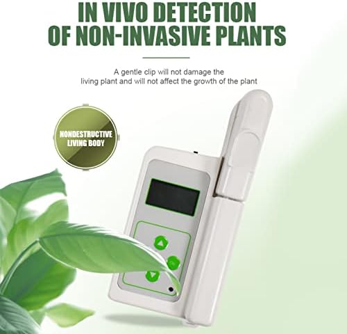 Chlorophyll Meter, Nitrogen Meter - Plant Nutrition Tester with 0.0-99.9 SPAD Measurement, Leaf Temperature & Humidity, Portable, Data Storage & PC Software for Agriculture and Research