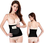 IPENNY Therapy Knitted Abdominal Binder Kidney Warmer Stomach Lumbar Lower Back Support Brace Slim Waist Trimmer Wrap Belt Postpartum Belly Band - C Section Surgical Recovery - Warming Pain Relief
