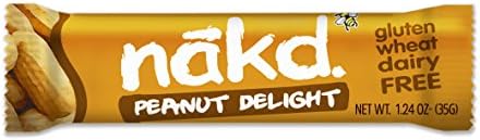 Nakd Bars, Peanut Raw Fruit and Nuts, Gluten Free, Vegan 18 Count