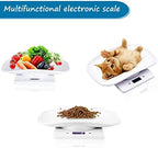 Newborn Kitten & Puppy Weight Scale, Multifunctional Digital Pet Scale, LCD Electronic Small Animal Food Scale, Weighing Max 33lbs, Tray Size 12" x 8", Not for Adult Cats/Dogs (White)