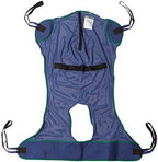 Drive Medical Full Body Patient Lift Sling, Mesh with Commode Cutout, Large