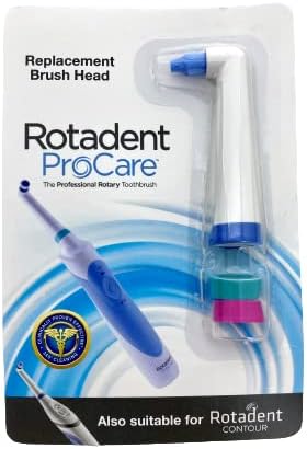 Rotadent ProCare Short-Tip Replacement Brush Head; FITS The ROTADENT PROCARE/Contour Toothbrush Models ONLY (Does NOT FIT The Classic, Legacy, OR Plus Models)…