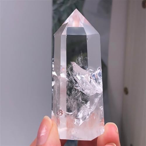 AtkitS Beautiful Clear Lemurian Seed Quartz Natural Point Cluster Crystal Rough Healing (Size : 1 Piece)
