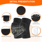 HISFFOG Volleyball Knee Pads for Women, Men, Youth, Girls, Kids, Knee brace for Volleyball Basketball Football Dance Yoga Tennis Running Cycling Workout Climbing Wrestling