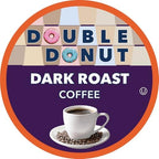 Double Donut Coffee Dark Roast Coffee Pods, Extra Bold Blend Coffee, Single Serve Coffee For Keurig K Cups Machines, Dark Roast Coffee in Recyclable Pods, 80 Count