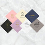 Weddingstar Personalized Printed Paper Napkins 3-Ply 50 Pack - Cocktail Purple