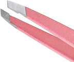 Tweezerman Exclusive Dusty Rose Slant Tweezer - Hair Removal Tweezers, Stainless Steel