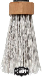 SWOPT Premium Smooth Surface Straight Broom Head — Cleaning Head Interchangeable with All SWOPT Cleaning Products for More Efficient Cleaning and Storage — Picks Up Fine Particles and Pet Hair