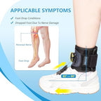 AFO Foot Drop Brace for Walking with Shoes, Drop Foot Brace with Reel-Adjust Dorsiflexion Assist, Adjustable Foot Brace for Drop Foot Support, Fits Left or Right Foot for Women Men (S/M)