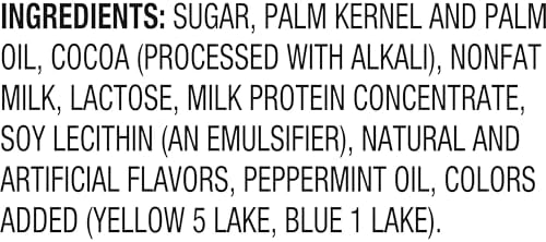 Andes Creme De Menthe Thin Mints - 300 Count - Bulk After Dinner Mints - Rectangular Chocolate Sandwich Mint Candies - 3.12 LB Tub