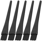 1.5 x 0.5cm Black Plastic Round Handle Anti Static ESD Brush 5 Pcs