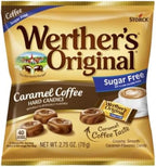 Werther's Original Sugar Free Variety Pack of 4 - One Bag of Each Flavor - Hard Caramels, Caramel Coffee, Caramel Chocolate, and Chewy Caramels