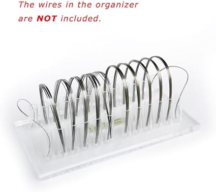 J&J Ortho Orthodontic Arch Wire Rack Holder Organizer Box (Wire Rack - A (12-size Slots))