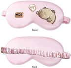 2Pcs Kawaii Capybara Silk Sleep Eye Mask Cute Cartoon Capybara Sleep Mask for Women Cute Blackout Sleeping Mask Eye Cover Gift for Women Mom