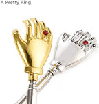 Telescopic Back Scratcher Extendable Handle, Portable Stainless Steel Hand Massage Tool, Extends from 8.66 to 23.23 inches, 2 Pack