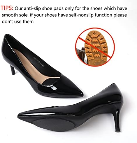 Ashoesert's Shoe Sole Protector for Heels,Shoe Grips on Bottom of Shoes, Anti Slip Shoe Grips,Non Slip Shoe Pads,Non Slip Pads for Shoes, Shoe Gummies for Heels