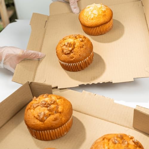 Karat Pizza Boxes 12" x 12" x 2" [50 Pack] Kraft Corrugated Boxes | Ventilated, Grease-Resistant, Durable for Pizza, Catering or Shipping Use
