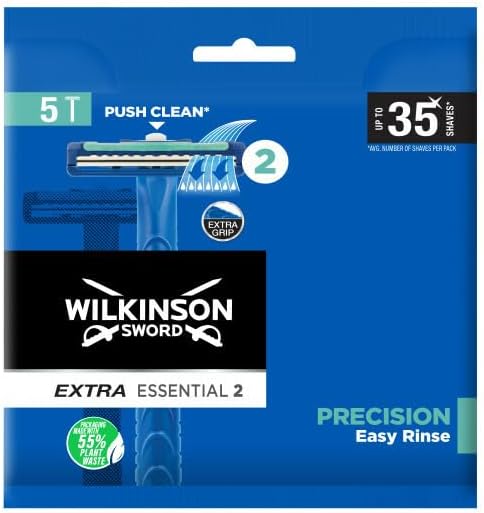 Wilkinson Sword Extra 2 Disposable Razor Blades – Pack of 5