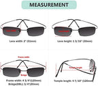Eyekepper Titanium Rimless Reading Sunglasses Sunshine Readers Women Men 0.5