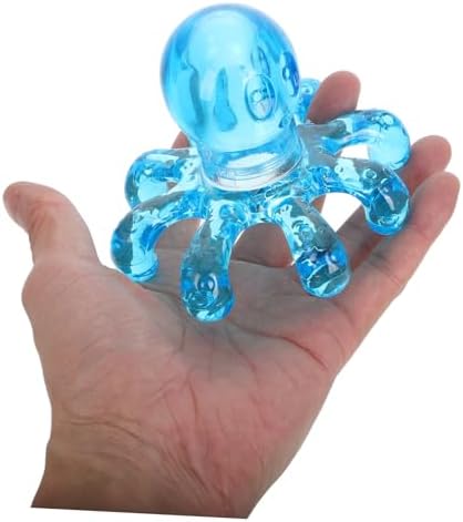 rosenice Octopus Head Massager Handheld Scalp Massager for Relaxation and Lymphatic Massage 4X3.9X3.1 Inch Compact Design