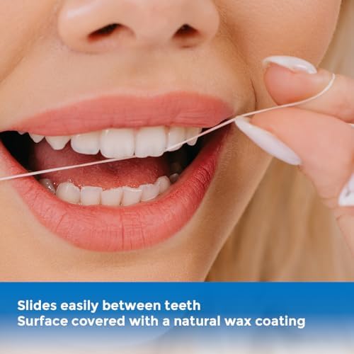 NAGY Dental Floss for Braces, Implants, and Bridges, Shred Resistance, Natural Floss, PFAS Free, Mint, 55 yds(6 Pack)