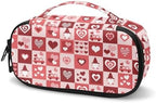 Pink Heart Diabetic Supplies Travel Case,Medication Cooler Bag Diabetic Care Kits Organizer Holder for Insulin Pens and Monitor Supplies,Diabetic Accessories for Women Men