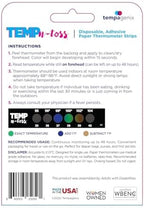 Fast Reading Disposable Forehead Thermometer Strips - Temp-N-Toss for Accurate & Hygienic Baby Temperature Measurement - Easy to Use and Reliable Single-Use Fever Indicator (6)