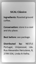 Sical Clássico Portuguese Ground Coffee, 5 Estrelas Blend, 7.7 oz (220g) – Pack of 1