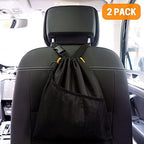GNEGNI 2PCS Car Garbage Can, Hanging Car Trash Bag with Waterproof Leakproof Lining