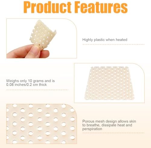 Thermoplastic Nasal Splint & Facial Lift Tape,Alcohol-Free,Electricity-Free Nose Fixation&Lifting Kit,Reusable Trapezoidal Nose Clip&Elastic Bandage,Beauty Care Accessories for Daily Use (3-Piece Set)