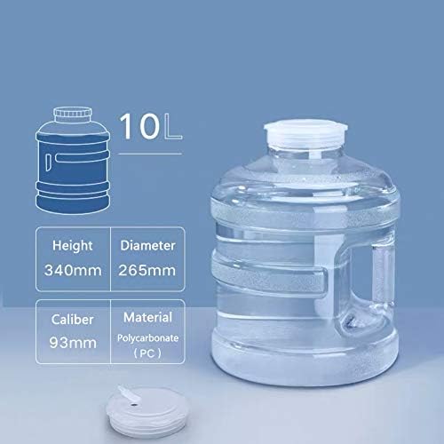 Thicken Outdoor Storage Bucket, PC Outdoor Travel Camping Household Drinking Water Storage Bucket Faucet Car Washing Equipment Bucket Car Portable Bucket,Without Faucet 10L