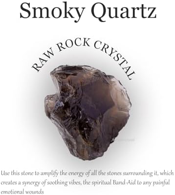 Apengshi Smoky Quartz Raw Crystals 2PCS Natural Rough Rocks Healing Crystal and Stones DIY Raw Stones Meditation Fountain Garden Home Decor