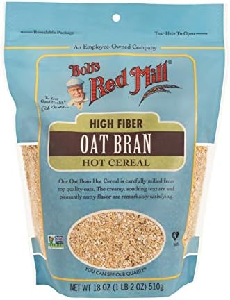 Bob's Red Mill Oat Bran, 18oz (Pack of 4) - Non GMO, Vegan, Kosher