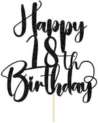 Happy Birthday 18th Cake Topper，Boys/Girls18th Birthday,18th Anniversary Party Cake Topper Decorations/Dinner Party Decorations (18)