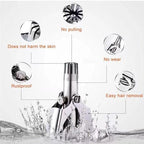 Precision Manual Nose Hair Trimmer: Stainless Steel, Nose and Ear Hair Trimmer, Nose Clippers, 360° Rotating Hair Trimmer, Includes Cleaning Brush (1 Pack)