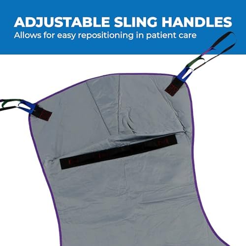 Patient Aid Full Body Solid Fabric Lift Sling - Soft Padded Polyester Weave - Comfy and Safe Lifting for the Elderly, Bariatric, and Non-Weight-Bearing - Extra Large, 600lb. Maximum Carrying Capacity