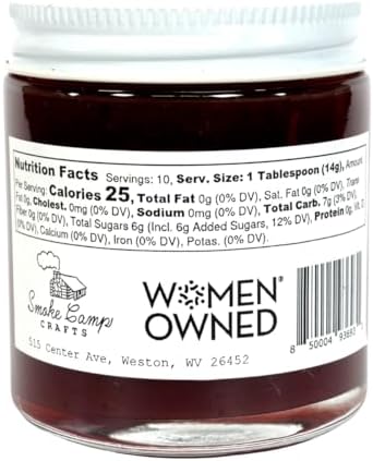 Cranberry Rhubarb Jam, 5 oz - Craft, Gourmet, Unusual Jams & Jellies Made in West Virginia, USA