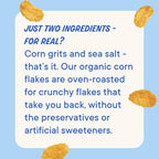 The Real Cereal Company, Organic Corn Flakes Cereal 3-Pack, Zero Sugar, Gluten Free, Non-GMO, Made in USA