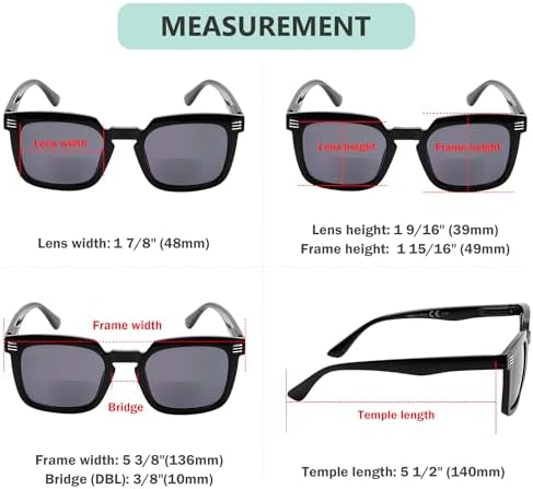 Eyekepper 4-pack Bifocal Reading Glasses for Women - Bifocal Readers