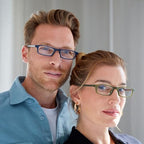 OPULIZE TED Reading Glasses for Women Men, Narrow Rectangular Matt Frame with Spring Hinges