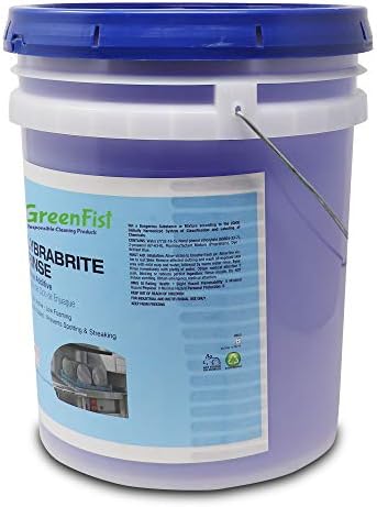 Lybrabrite Commercial Dishwasher Rinse Additive Aid & Agent [Ready-to-Use] For Industrial Machines (5 Gallon Pail)
