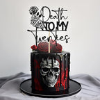 Death to My Twenties Cake Topper, Rip Twenties Decorations, Funeral Birthday Party Decor, Rip to My 20s, 30th Birthday Party Decorations, Black Glitter