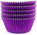 Eoonfirst Foil Cupcake Liners 100 Pcs (Dark Purple)
