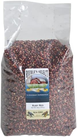 Riehle's Select Popping Corn - Ruby Red Old Fashioned Whole Grain Popcorn - 6lb (96oz)