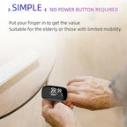 Rechargeable Pulse Oximeter Fingertip - Blood Oxygen Saturation Monitor With Accurate Fast SpO2 Reading Outdoor Sports Wide Use (Black)