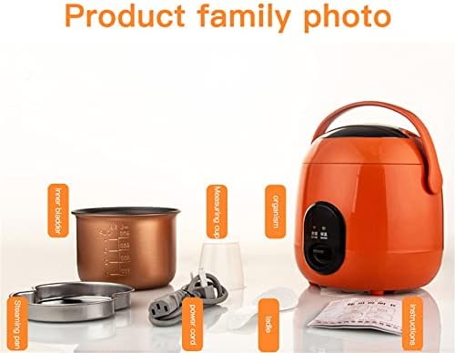 SilteD Electric Cute Rice Cooker with 2 Layers Heating 1.2L Mini Rice Cooker and Steamer Multifunction 2-3 Person Kitchen Cooker