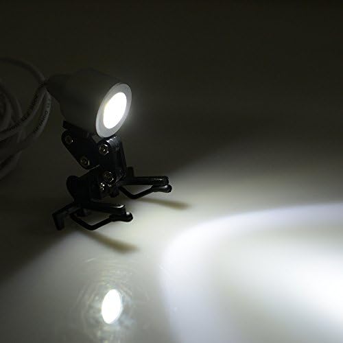 Fencia Dental Headlight, Portable LED Headlamp Surgical Medical Head Light Lamp, High Brightness Dentist Light with Rechargeable Battery Universal Clamp for Loupes Glasses (Black)