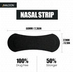 Performance Nasal Strips for Breathing, (60 Counts) - Extra Strenght Nose Strips for Snoring Comfort - Oil & Sweat Proof Adhesive Breathe Strips for Sleeping & Sports