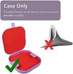 TUDIA Hard PC Waterproof Travel Carrying Case Compatible with Rael Pads, Playtex Tampons, Sunany & Gogirl Female Urination Device & Other Essentials - Purple