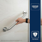 Grohe Essentials 24 In. Grab Bar, StarLight Chrome